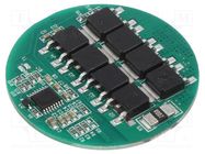 BMS protection; Li-Ion; Ø41x4mm; 20A; 11.1VDC 