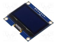 Display: OLED; graphical; 1.54"; 128x64; Dim: 42.4x38x5.96mm; white RAYSTAR OPTRONICS