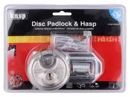 Padlock; round,shackle; stainless steel; A: 70mm; B: 17mm; C: 10mm KASP