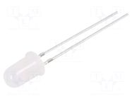 LED; blue; 5mm; 220÷330mcd; 60°; Front: convex; 2.8÷3.4VDC; -30÷85°C OPTOSUPPLY
