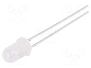 LED; yellow; 5mm; 220÷330mcd; 60°; Front: convex; 1.8÷2.2VDC; 66mW OPTOSUPPLY
