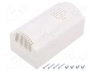 Enclosure: for alarms; X: 85mm; Y: 85mm; Z: 35.5mm; ABS; white SUPERTRONIC