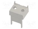 Terminals cover; 1M Modulbox One; grey; Holes no: 2; 10.16mm ITALTRONIC