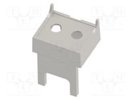 Terminals cover; 1M Modulbox One; grey; Holes no: 2; 7.65mm ITALTRONIC