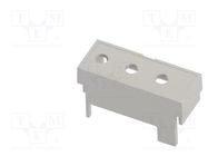 Terminals cover; 2M Modulbox One; grey; Holes no: 3; 10.16mm ITALTRONIC