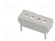 Terminals cover; 2M Modulbox One; grey; Holes no: 4; 7.65mm ITALTRONIC