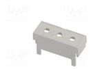 Terminals cover; 2M Modulbox One; grey; Holes no: 3; 10.16mm ITALTRONIC
