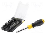 Kit: screwdrivers; 34pcs. STANLEY