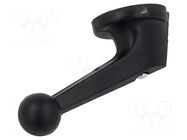 Knob; black; for 65x65mm front plate LOVATO ELECTRIC