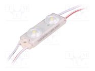 LED; white; 720mW; 7000K; 122lm; IP67; 175°; No.of diodes: 2; 2835 POS