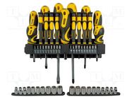 Kit: screwdrivers; 57pcs. STANLEY