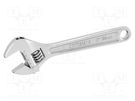 Wrench; adjustable; 150mm; chrome plated key surface; 6" STANLEY