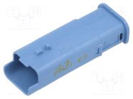 Connector: automotive; plug; male; HP; for cable; PIN: 3; blue; IP69K 