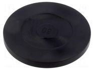 No-slip disk; elastomer thermoplastic TPE; H: 7mm; Ø: 68mm FATH