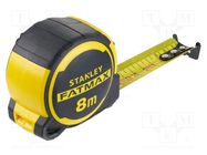 Measuring tape; L: 8m; Class: II STANLEY