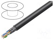 Wire; HELUKAT® 600,S/FTP; 4x2x23AWG; for direct burial,outdoor HELUKABEL