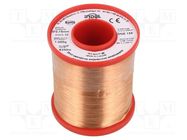 Coil wire; single coated enamelled; 0.15mm; 1kg; -65÷155°C INDEL