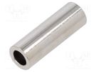 Spacer sleeve; 30mm; cylindrical; brass; nickel; Out.diam: 10mm DREMEC