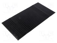 Self-adhesive foot; Ø: 6.4mm; H: 1.6mm; black; polyurethane KEYSTONE