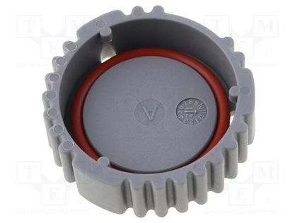 Accessories: socket cover; AHD; PIN: 9; grey AMPHENOL AHDC-16-9