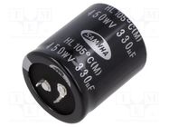 Capacitor: electrolytic; SNAP-IN; 330uF; 450VDC; Ø35x40mm; ±20% SAMWHA