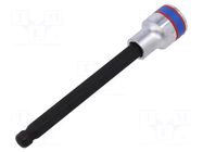 Socket; socket spanner; Bit: hex key,spherical; Size: HEX 10mm KING TONY