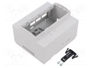 Enclosure: for computer; grey; for DIN rail mounting HAMMOND