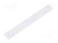 Cover for LED profiles; white; 1m; Kind of shutter: E; slide TOPMET