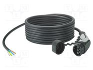 Cable: eMobility; 1x0.5mm2,3x6mm2; 250V; 8kW; IP44; wires,Type 2 PHOENIX CONTACT