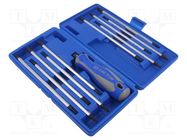 Kit: screwdrivers; hex key,Torx®; 11pcs. KING TONY