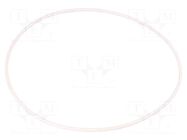 O-ring gasket; silicone; Thk: 3mm; Øint: 160mm; white; -60÷160°C ORING USZCZELNIENIA TECHNICZNE