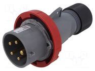 Connector: AC supply 3-phase; plug; male; 32A; 415VAC; IP&S; IP67 AMPHENOL