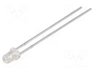 LED; amber; 3mm; 270÷460mcd; 30°; Front: convex; 1.6÷2.6VDC; 65mW Inolux