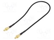 Cable; 0.3m; SMB male,both sides; shielded; PTFE; black; straight MUELLER ELECTRIC