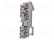 Splice terminal: rail; 0.08÷1.5mm2; ways: 1; terminals: 4; grey PHOENIX CONTACT