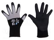 Protective gloves; Size: 8,M; grey-black; Duo WONDER GRIP