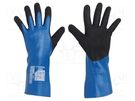 Protective gloves; Size: 8,M; blue; HPPE,nitryl,polyester; Dexcut WONDER GRIP