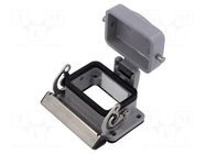 Enclosure for connectors: HDC; size 3; with latch; with cover WEIDMÜLLER