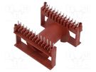 Coil former: with pins; plastic; THT; H: 46mm; X1: 60.96mm WEISSER