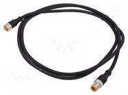 Cable: for sensors/automation; M12; PIN: 5; 1.5m; plug; 60VAC; 4A LUTRONIC