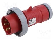 Connector: AC supply 3-phase; plug; male; 16A; 415VAC; IEC 60309 AMPHENOL