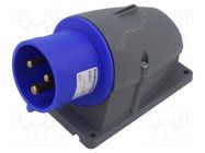 Connector: AC supply 3-phase; socket; male; 32A; 250VAC; IEC 60309 AMPHENOL