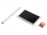 Display: TFT; 4.3"; 800x480; 32kBSRAM,32kbFLASH; 540cd/m2; FPC 4D Systems