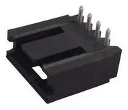 HEADER, RIGHT ANGLE, 1ROW, 4WAY
