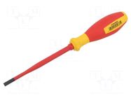 Screwdriver; insulated,slim; slot; 5.5x1mm; Blade length: 125mm WEIDMÜLLER