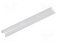 Cover for LED profiles; satin; 1m; G22R; push-in KLUŚ