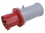 Connector: AC supply 3-phase; plug; male; 63A; 415VAC; IP&S; IP44 AMPHENOL