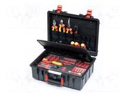 Kit: general purpose; case; for electricians,electric cars; 1kV WIHA