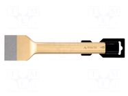 Jointing chisel; Tipwidth: 80mm; L: 250mm; Plating: varnish RENNSTEIG