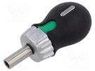 Screwdriver handle; with ratchet; Mounting: 1/4" STAHLWILLE